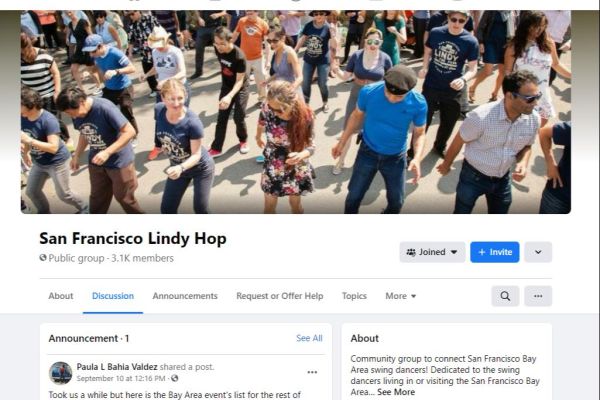San Francisco Lindy Hop Facebook Group