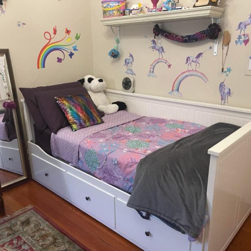 Bedroom 2 - Olivia's bedroom with a twin size bed.  Trundle bed can pull out to be two twins next to eachother, or, essentially, a king