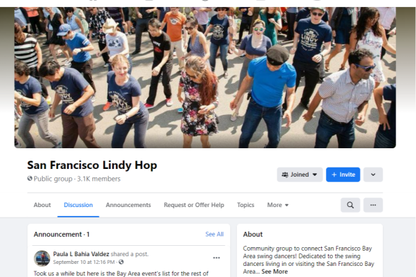 San Francisco Lindy Hop Facebook Group