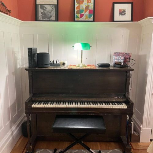 During the pandemic, our kids self-learned the piano from the app Simply Piano.  After 1.5 years, they are actually pretty good!  Please enjoy the piano...beginners are welcome!